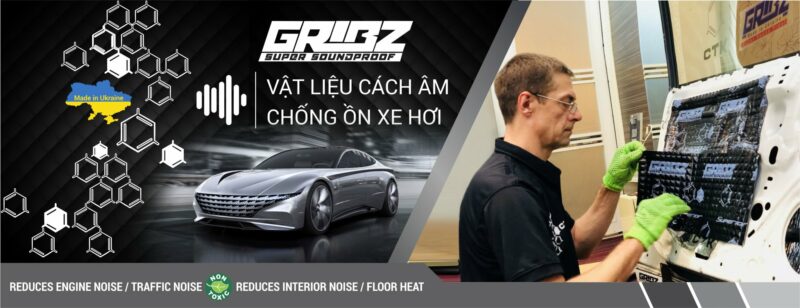 Gribz - Vật liệu Cách âm chống ồn cao cấp - made in Ukraine