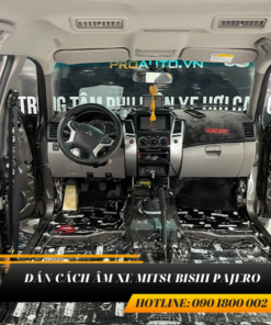 Cách âm chống ồn xe mitsubishi pajero vị trí sàn xe