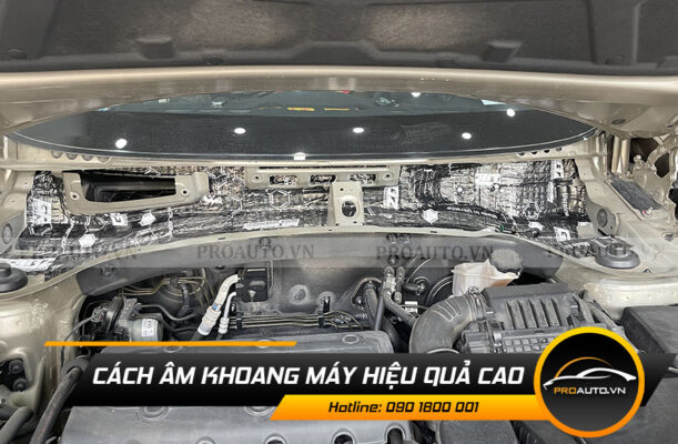 Cách âm chống ồn khoang máy xe Toyota Cross