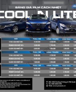 Bảng giá phim cách nhiệt Cool N Lite