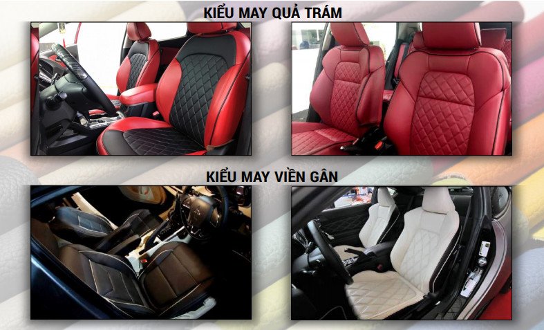 Các kiểu mẫu bọc ghế da xe suzuki xl7