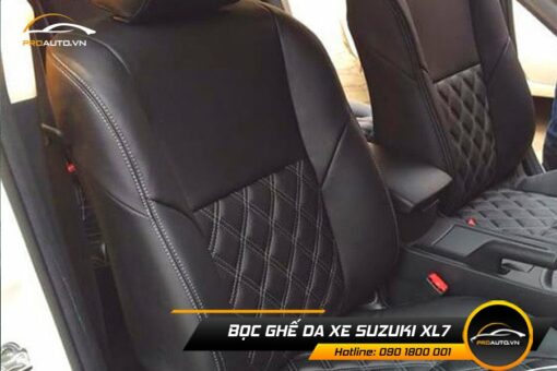 Mẫu bọc ghế da xe suzuki xl7 kiểu quả trám