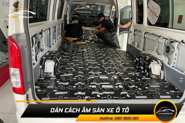 Cách âm chống ồn sàn xe Toyota Cross