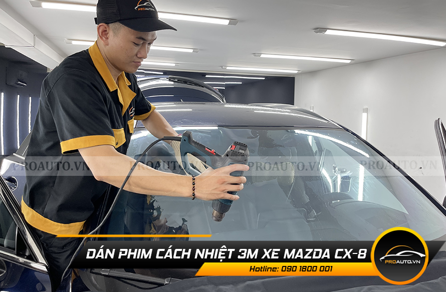 Dán phim cách nhiệt xe mazda cx8