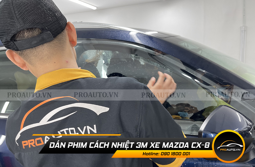 Dán phim cách nhiệt xe mazda cx8