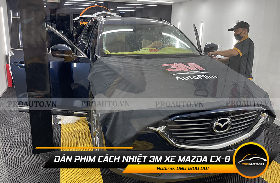 Dán phim cách nhiệt xe mazda cx8