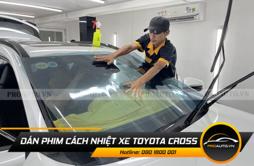 Dán phim cách nhiệt xe toyota cross - Tiết kiệm nguyên liệu