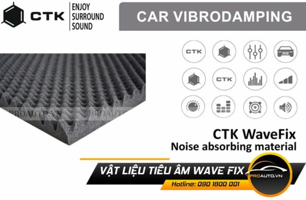 CTK Wave Fix (made in Ukraine) - Vật liệuTiêu âm cửa