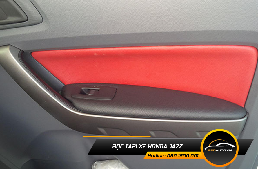 Bọc da tappi cửa xe honda jazz