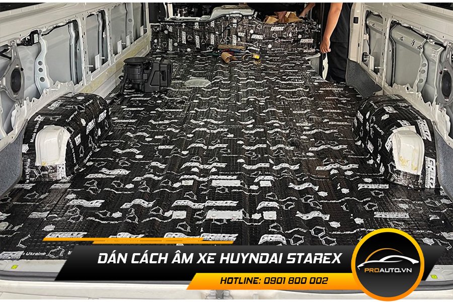 Cách âm chống ồn xe hyundai starex