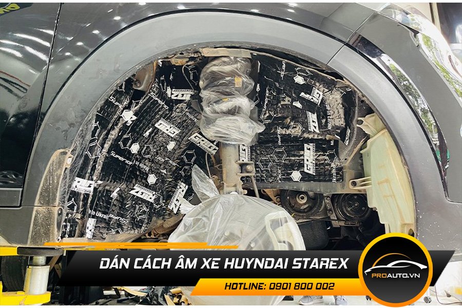 Cách âm chống ồn xe hyundai starex